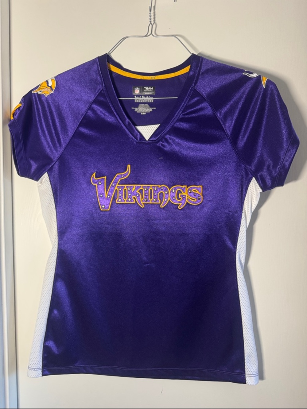 Women’s Purple Vikings Short-Sleeve Jersey Top